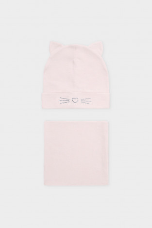 Шапка для девочки, артикул: К 8167, цвет: розовый