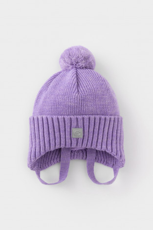 Шапка для девочки, артикул: КВ 20401/ш, цвет: фиолетовый