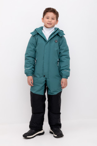 Комбинезоны утепленные для мальчика, артикул: ВК 60122/5 ГР, цвет: зеленый