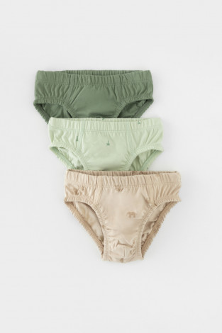 Трусы для мальчика, артикул: К 1966-3уп, цвет: зеленый