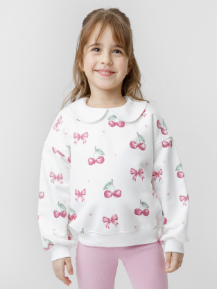Свитшоты для девочки, артикул: КР 302961, цвет: сахар