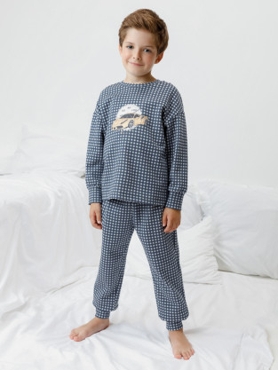 Пижама для мальчика, артикул: К 1581, цвет: светло-серый5