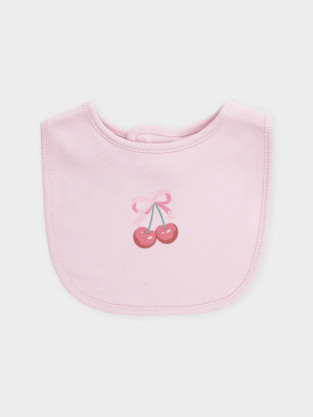 Нагрудник для новорожденных, артикул: К 8526, цвет: светло-розовый