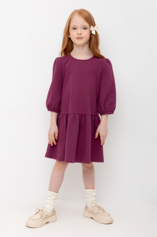 Платье для девочки, артикул: КР 5898, цвет: бордовый