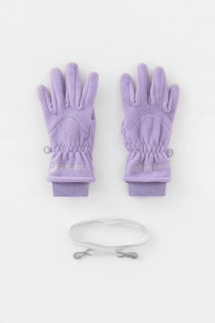 Перчатки для девочки, артикул: ФЛ 10001/25/56 ГР, цвет: фиолетовый