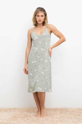 Сорочки ночные женские для мам, артикул: Е 10002, цвет: зеленый