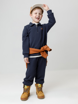 Свитшоты для мальчика, артикул: КР 302798, цвет: темно-синий