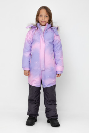 Комбинезоны утепленные для девочки, артикул: ВК 60120/н/4 ГР, цвет: розовый