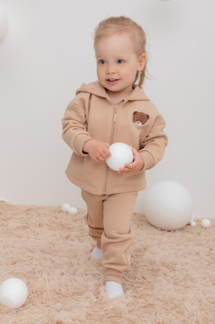 Брюки для девочки, артикул: КР 400598, цвет: бежевый