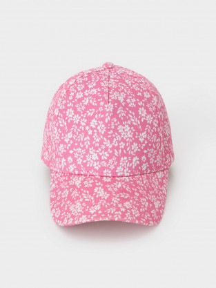 Кепка для девочки, артикул: ТК 80076, цвет: ярко-розовый