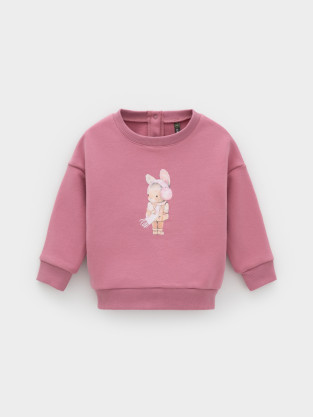 Свитшоты для девочки, артикул: КР 302874, цвет: розовый