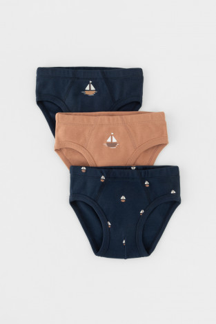 Трусы для мальчика, артикул: К 1928-3уп, цвет: коричневый