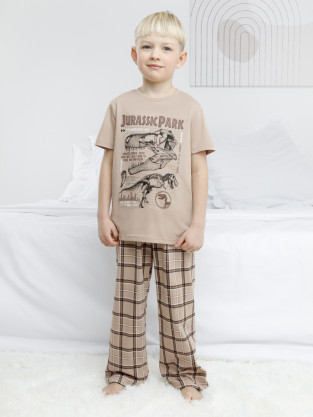 Пижама для мальчика, артикул: К 1599, цвет: бежевый