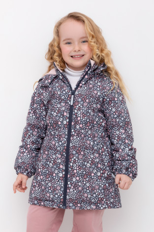 Куртка для девочки, артикул: ВК 38098/н/9 ГР, цвет: синий