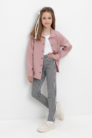 Брюки для девочки, артикул: КР 400622, цвет: серый