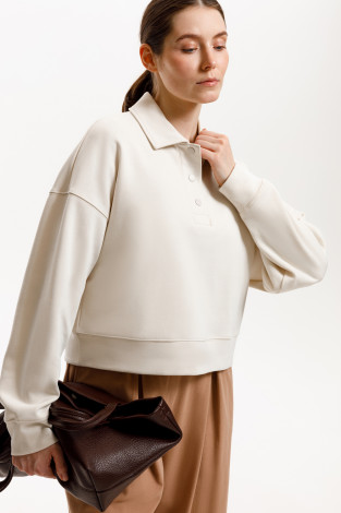 Джемперы женские для мам, артикул: ЕВТ 3282, цвет: светло-бежевый