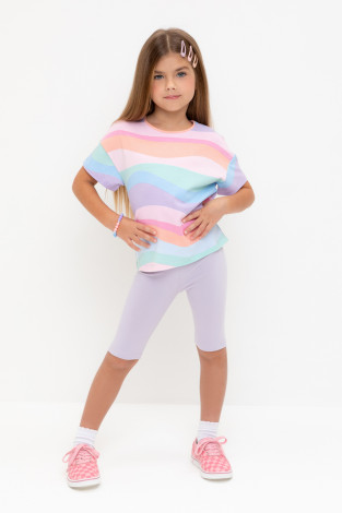 Велосипедки для девочки, артикул: КР 4036-1, цвет: фиолетовый