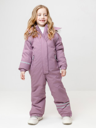 Комбинезоны утепленные для девочки, артикул: ВК 60102/10 ГР (128-158), цвет: бордовый