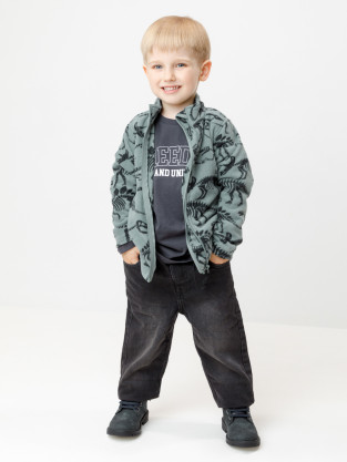 Куртка для мальчика, артикул: ФЛ 34025/н/49 ГР, цвет: хаки