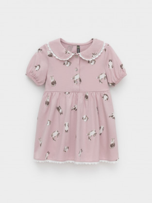 Платье для девочки, артикул: КР 5932, цвет: розовый