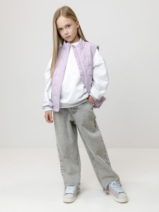 Жилет для девочки, артикул: ВК 35020/1 ГР, цвет: фиолетовый