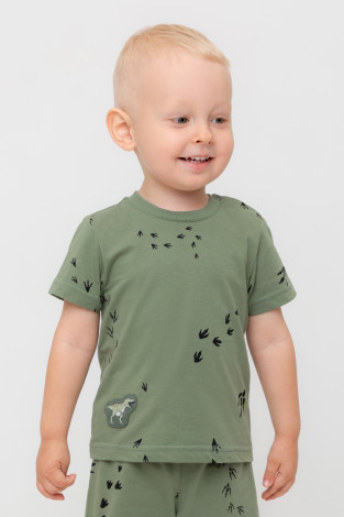 Футболка для мальчика, артикул: КР 302699, цвет: хаки