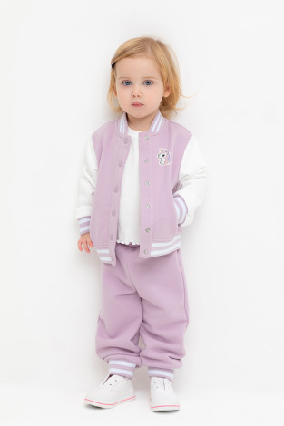 Брюки для девочки, артикул: КР 400787, цвет: фиолетовый