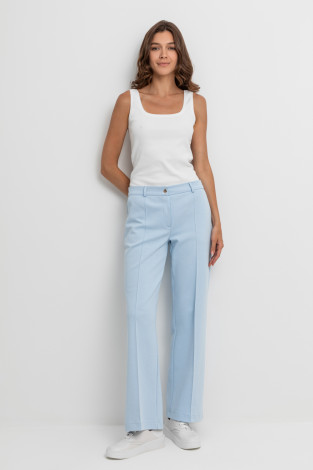 Брюки женские для мам, артикул: ЕВТ 4099, цвет: голубой