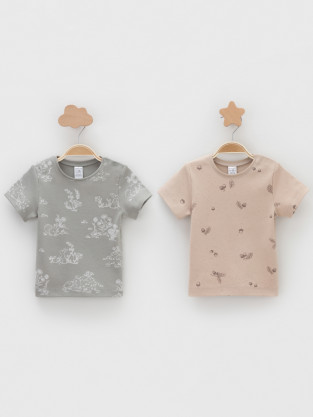 Футболка для новорожденных, артикул: К 301156-2уп, цвет: хаки