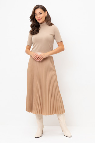 Юбки женские для мам, артикул: ЕТ 70003, цвет: светло-бежевый