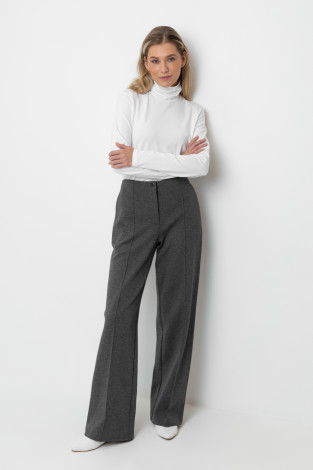 Брюки женские для мам, артикул: ЕВТ 4119, цвет: темно-серый