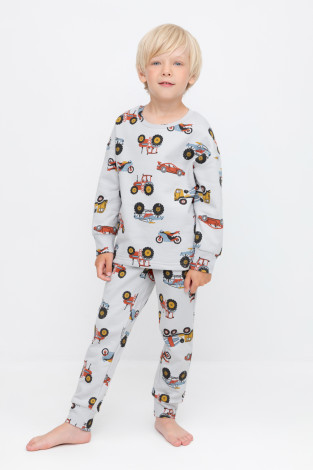 Пижама для мальчика, артикул: К 1587, цвет: светло-серый5