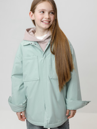 Куртка для девочки, артикул: ВК 32182/2 ГР, цвет: голубой