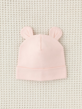 Шапочка ясельная для новорожденных, артикул: К 8093, цвет: розовый