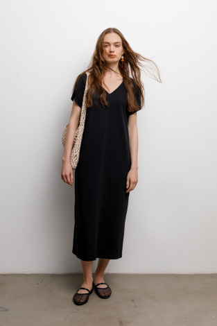 Платья женские для мам, артикул: ЕВТ 5030, цвет: черный3