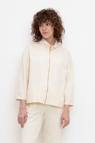 Жакеты, куртки женские для мам, артикул: ЕВТ 3183, цвет: светло-бежевый