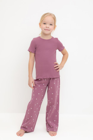 Пижама для девочки, артикул: К 1636, цвет: фиолетовый