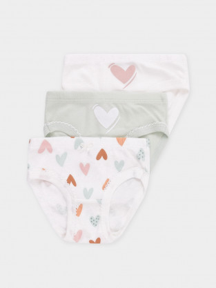 Трусы для девочки, артикул: К 1978-3уп, цвет: голубой