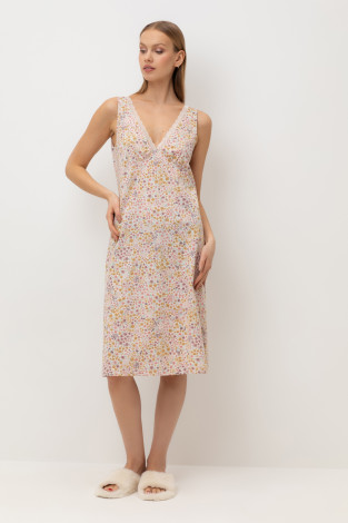 Сорочки ночные женские для мам, артикул: Е 10064, цвет: бежевый