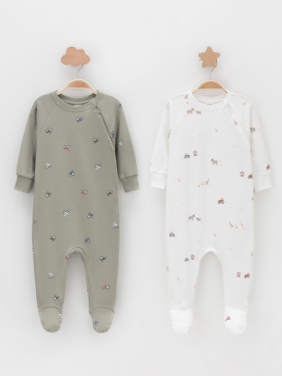 Комбинезон для новорожденных, артикул: К 6444-2уп, цвет: хаки