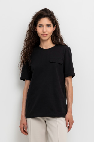 Футболки женские для мам, артикул: ЕВТ 3201, цвет: черный3