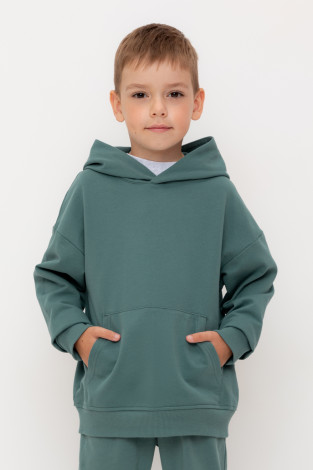 Худи для мальчика, артикул: КР 302733-1, цвет: зеленый