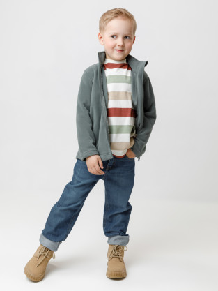 Куртка для мальчика, артикул: ФЛ 34025/5 ГР, цвет: зеленый