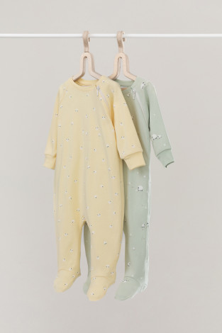 Комбинезон для новорожденных, артикул: К 6444-2уп, цвет: желтый
