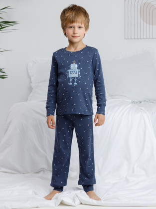 Пижама для мальчика, артикул: К 1621, цвет: синий