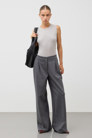 Брюки женские для мам, артикул: ЕВТ 4157, цвет: серый