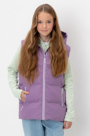 Жилет для девочки, артикул: ВК 35018/2 ГР (128-152), цвет: бордовый