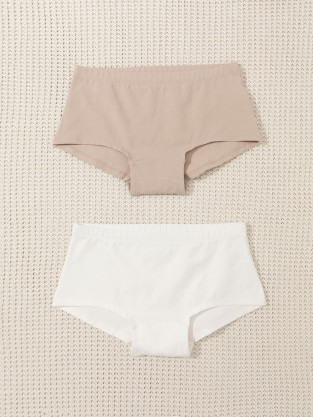 Трусы для девочки, артикул: К 1968-2уп, цвет: бежевый