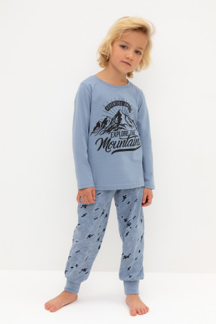Пижама для мальчика, артикул: К 1606, цвет: голубой