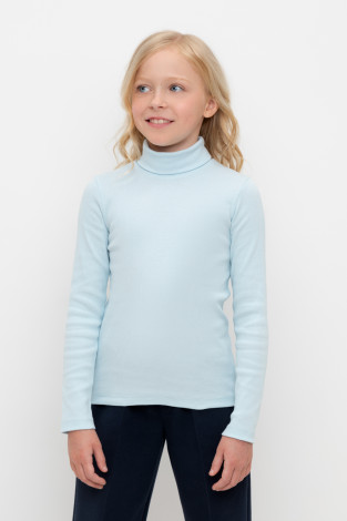 Водолазки для девочки, артикул: К 301477, цвет: светло-голубой